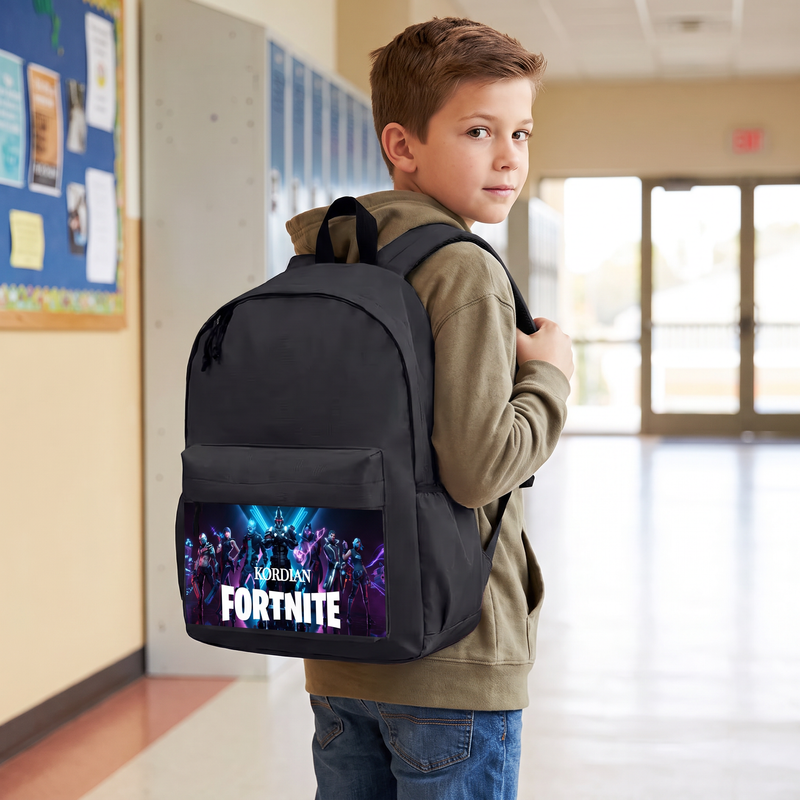 Personalizowany plecak Fortnite z imieniem – plecak szkolny dla gracza