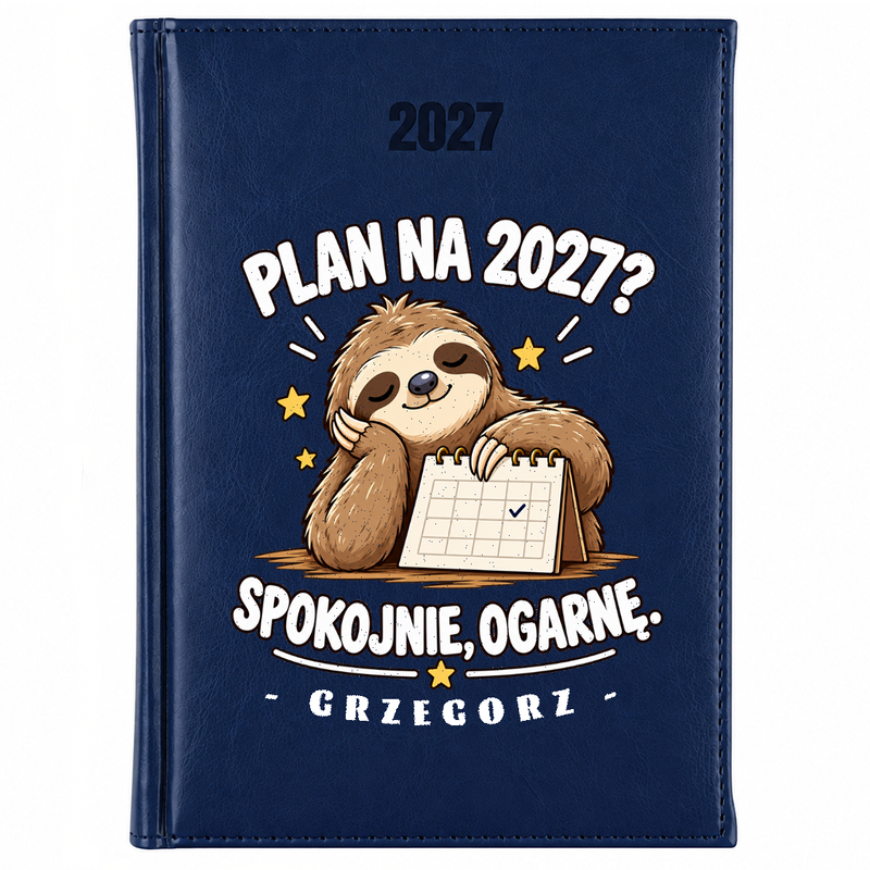 Kalendarz na 2027 rok - dzienny / A5 / z kolorowym nadrukiem na okładce