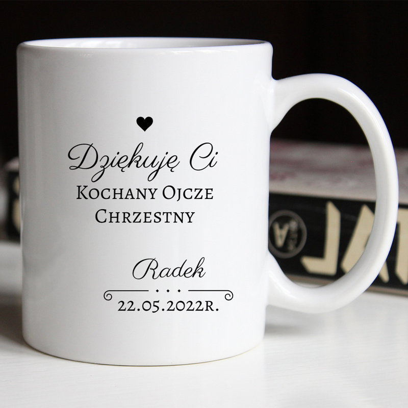 Kubek dla Chrzestnego / Najlepszy Ojciec Chrzestny! / 330 ml / Podziękowanie dla Chrzestnego
