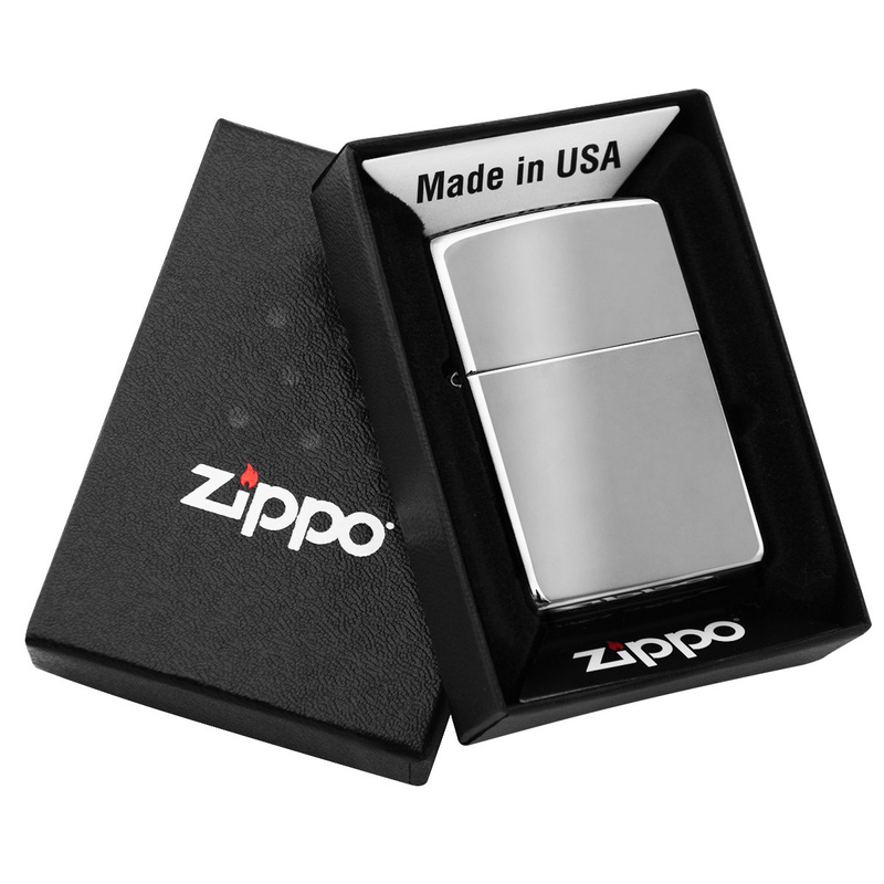 Zapalniczka Zippo 250 High Polish Chrome z grawerem i etui