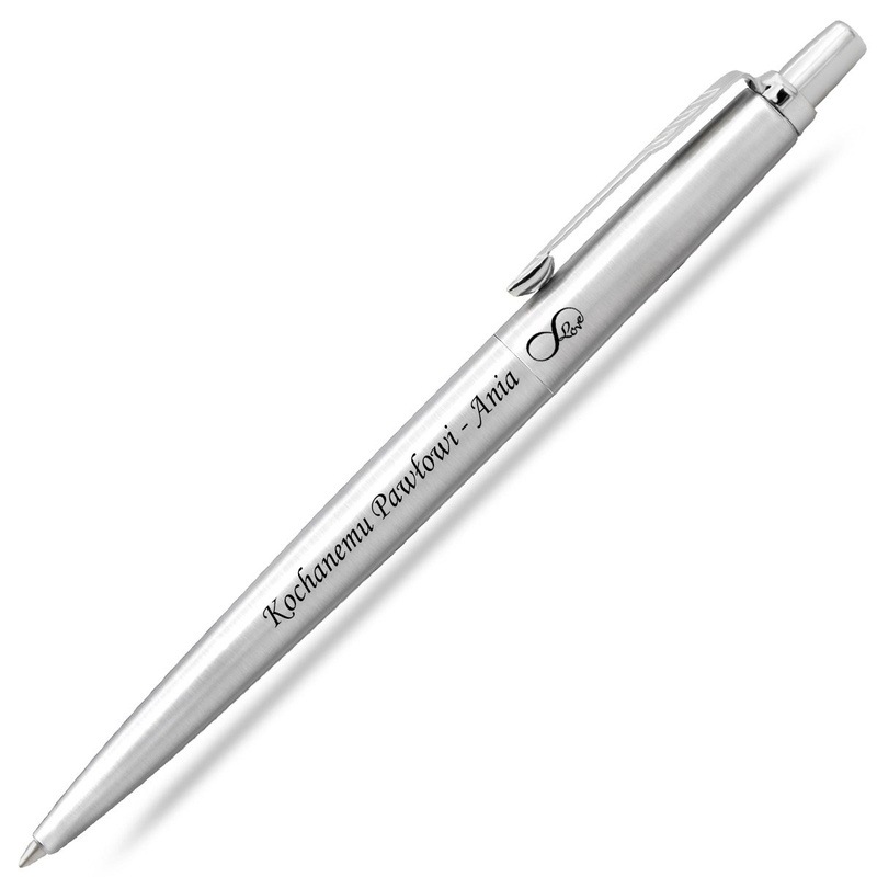 Długopis Parker Jotter CT stalowy z grawerem laserowym i dedykacją