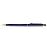 Długopis aluminiowy Touch Tip Gold granatowy
