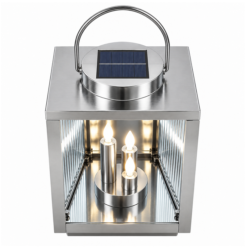 Personalizowany znicz solarny dla Dziadka z grawerem laserowym – latarnia pamięci 28 cm