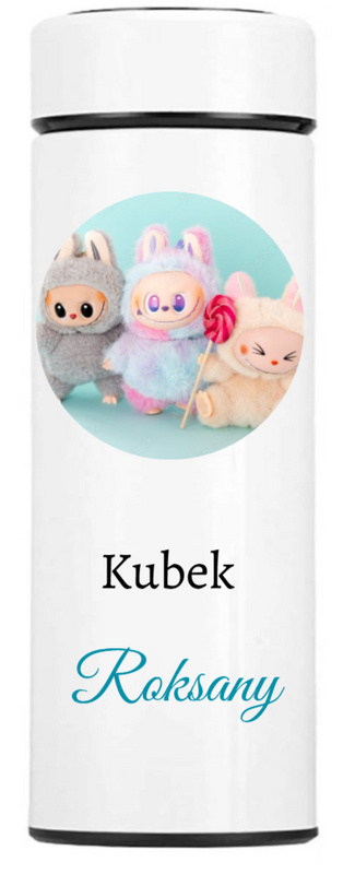 Kubek termiczny LED z nadrukiem UV Labubu z personalizacją
