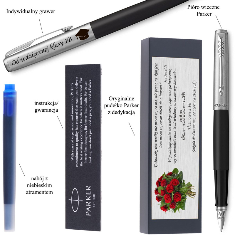 Pióro wieczne Parker Jotter Special czarne z grawerem i dedykacją