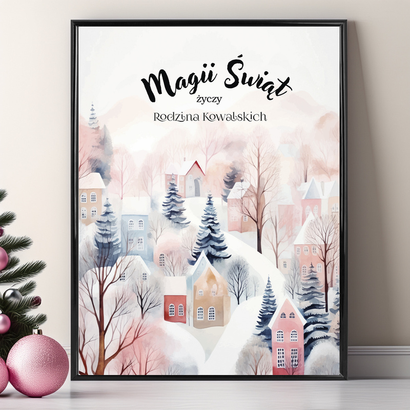 Oryginalny, personalizowany plakat na Święta – wyjątkowy upominek