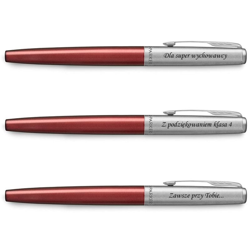 Na zakończenie roku pióro wieczne Parker Jotter Red CT z grawerem