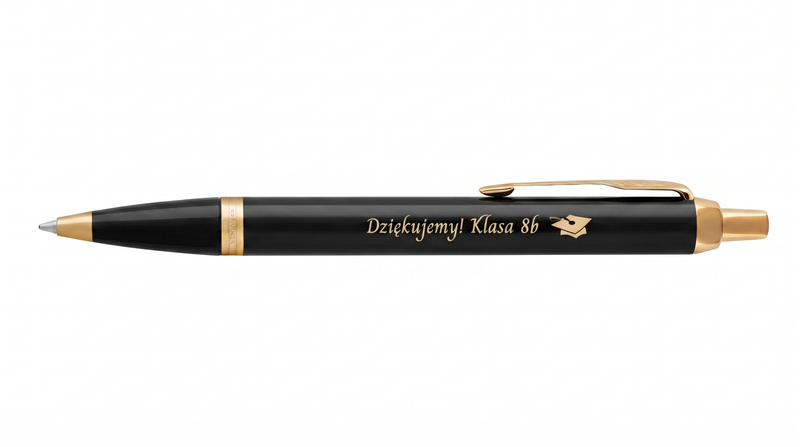 Długopis Parker IM Black GT czarny 23K z grawerem w etui